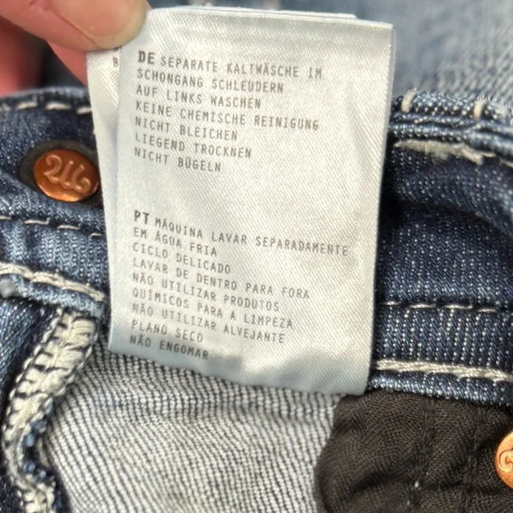 Miss Me Low Rise Bootcut Jeans Size 23 Embellished Pocket Western Y2K - Picture 8 of 8